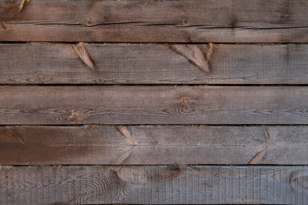 Wooden background from gray horizontal boards. Wood texture