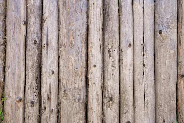 Wooden background made of bars old texture