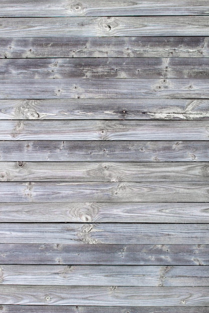 Wooden background made of old boards. The texture of an old rustic wooden fence made of flat processed boards.