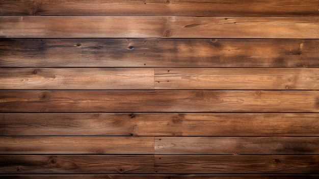 Wooden background texture with brown wood planks wood texture Generative AI