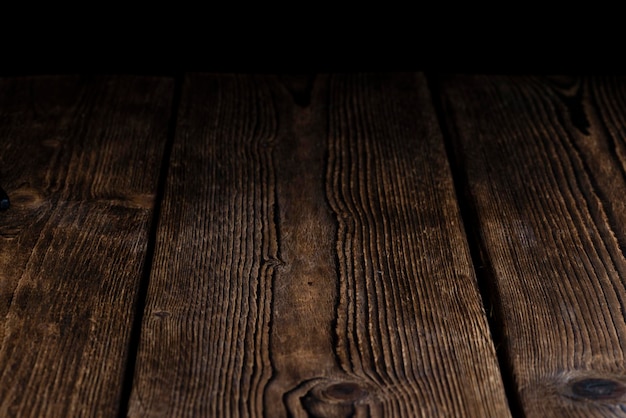 Wooden background with black Copyspace