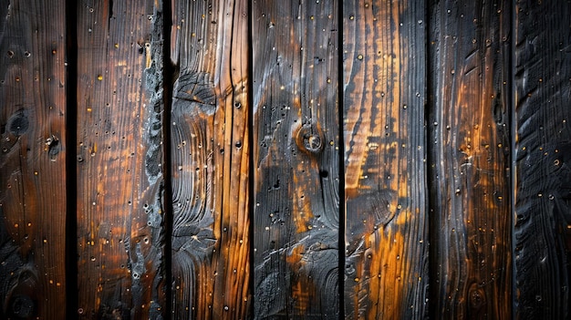 Photo a wooden background with a burnt look