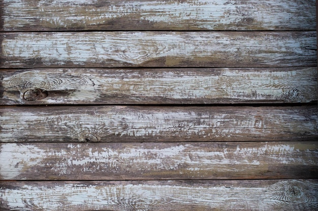 Wooden banner of gray color from old boards