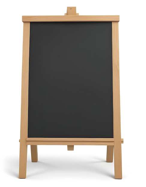 a wooden board with a blackboard that says the word on it