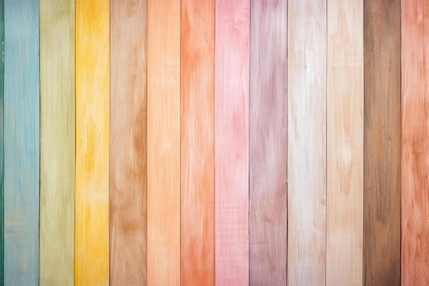 Photo a wooden board with different colors of wood