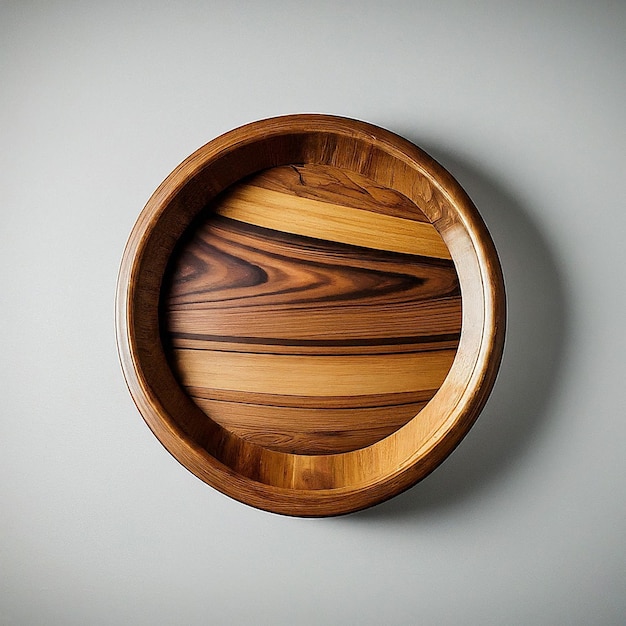 a wooden bowl with a wooden frame that says quot the time of 4 00 quot