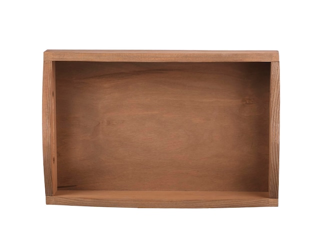 Wooden box on a white background Tray