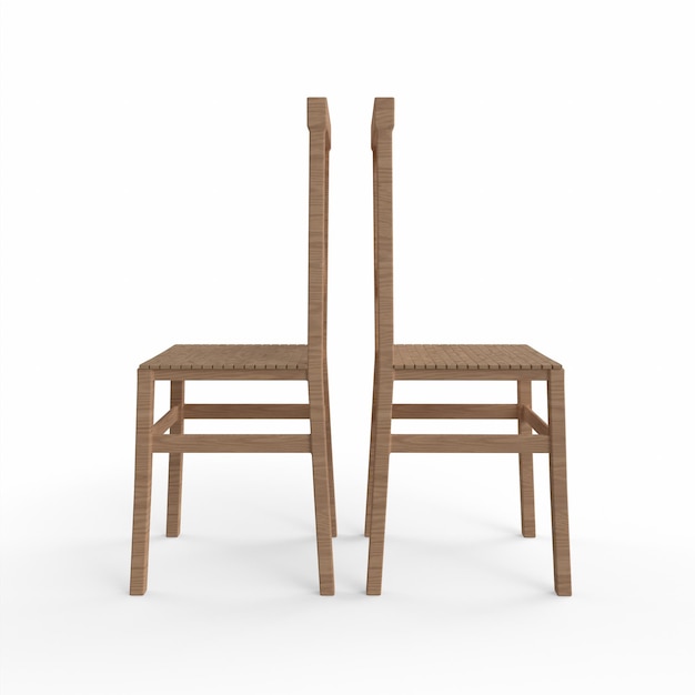 wooden chair 3d modelling