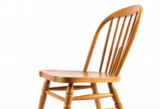 Photo a wooden chair with a back that says  a  on it