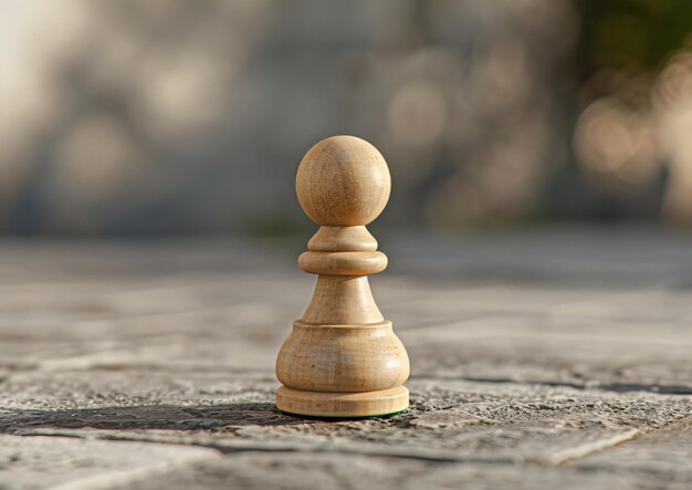 a wooden chess piece with a wooden top and a wooden top