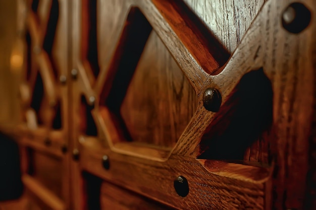 wooden chest of drawers / handmade, antique oak chest of drawers, vintage furniture