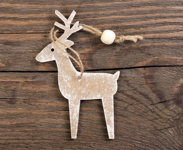 Wooden christmas deer decoration