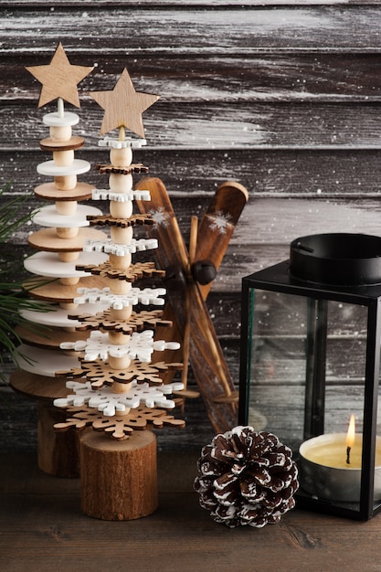 Wooden christmas trees 