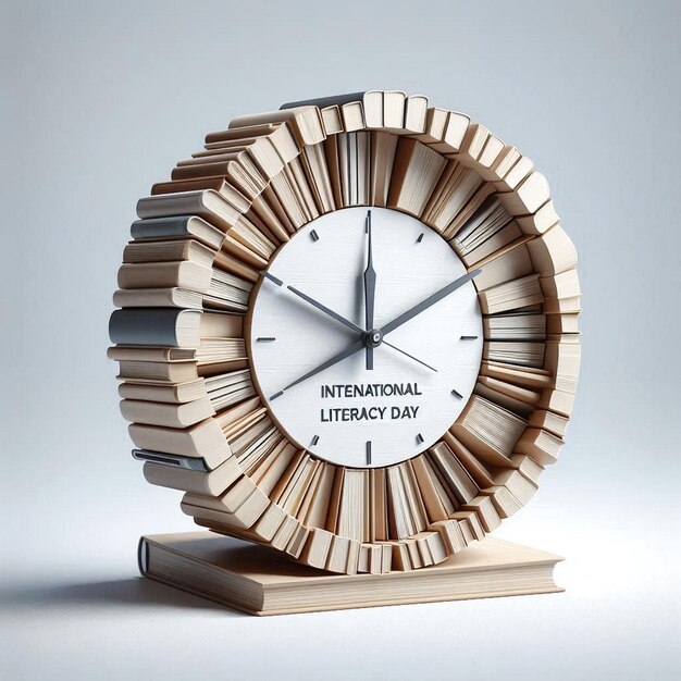 a wooden clock with the words quot national day quot on the face