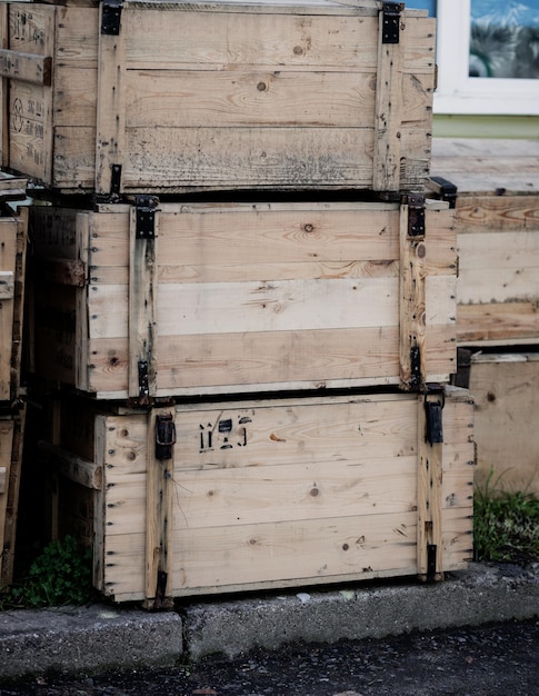 Wooden crates