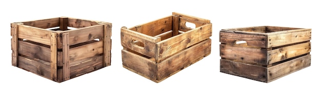 Photo wooden crates