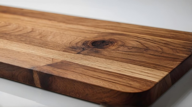 Wooden Cutting Board with Knots and Grain