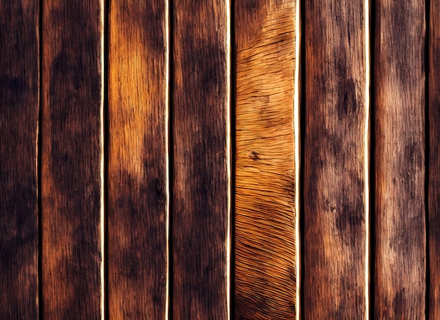 Wooden dark background from boards of the same width