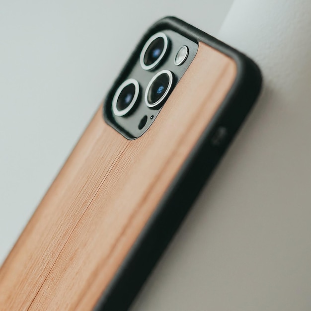 a wooden device with an open cover and the battery is plugged into the wall