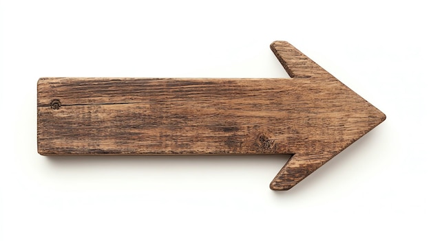 Photo wooden direction arrow sign