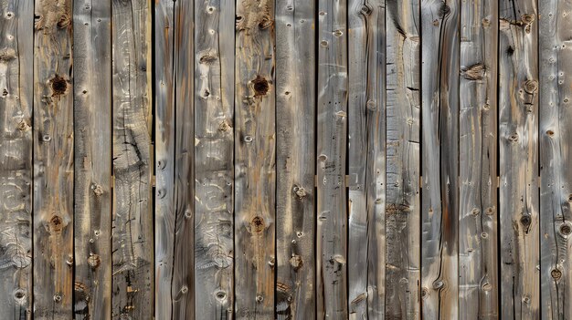 A wooden fence made of weathered planks