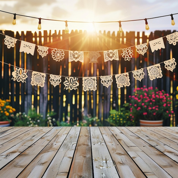 a wooden fence with a banner that says  happy holidays  on it