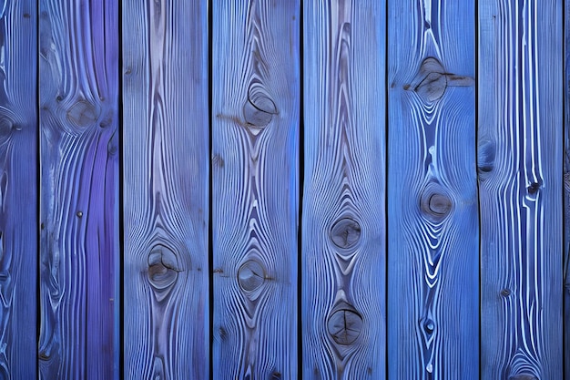 A wooden fence with blue paint that has the word wood on it.