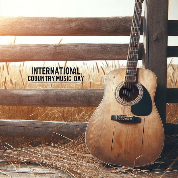 Photo a wooden fence with a sign that says international music in the middle