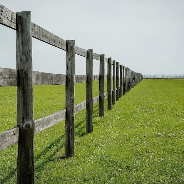 Photo a wooden fence with a wooden fence that says quot no longer quot on it