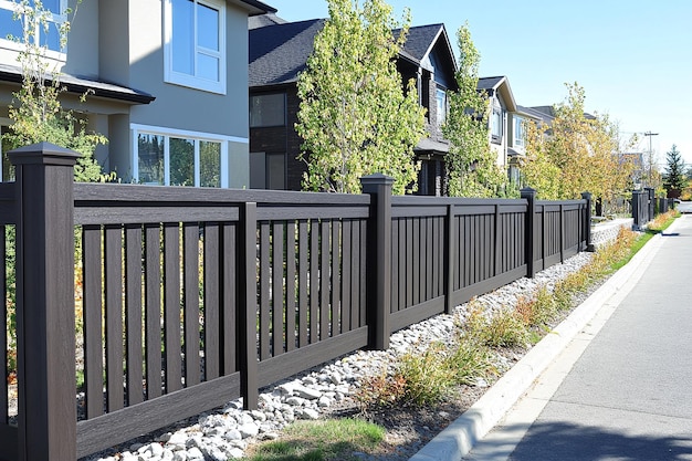 Photo wooden fence