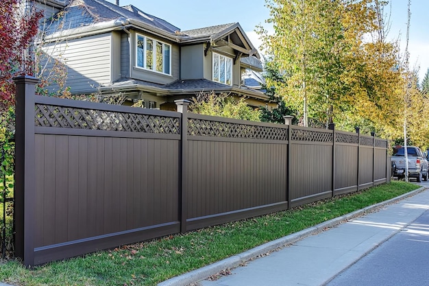 Photo wooden fence