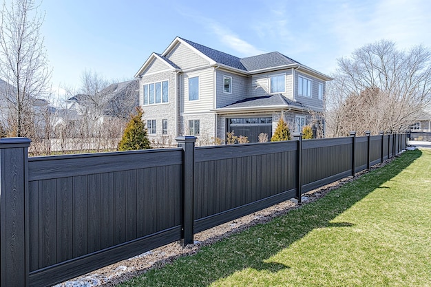 Photo wooden fence