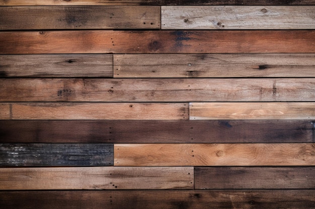 Wooden Floor Made Up of Staggered Planks