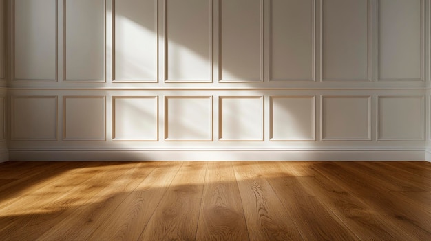 Wooden Floor And Wall With Skirting Boards Classic Interior Design Elements