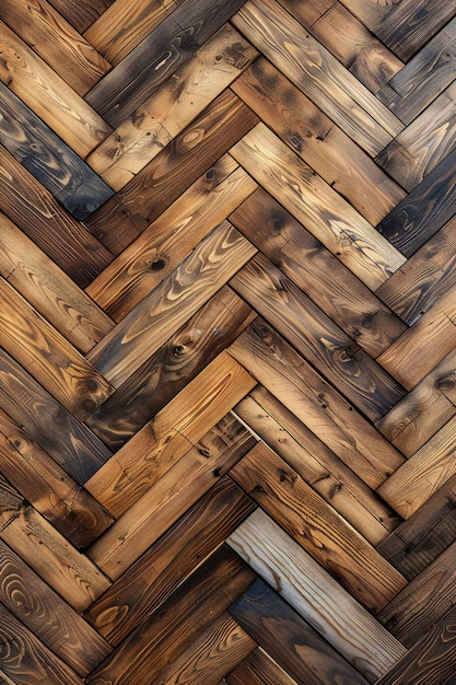 a wooden floor with a dark brown wood pattern