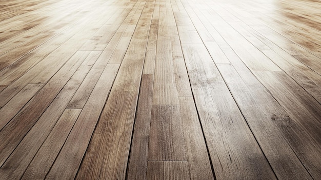 Photo a wooden floor with a light brown wood flooring