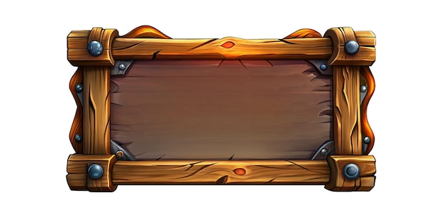 a wooden frame with a wooden frame that says wood on it