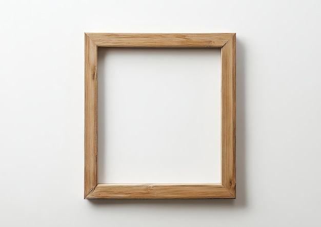 a wooden frame with a wooden frame on the wall