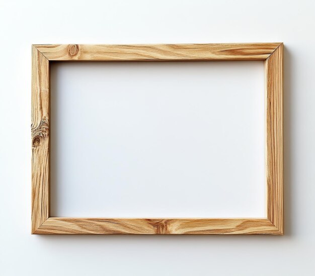 a wooden frame with a wooden frame on the wall