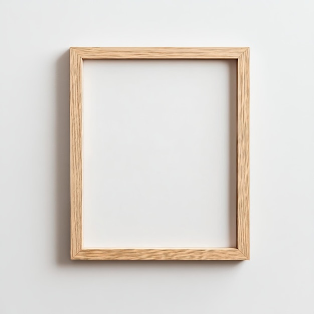 a wooden frame with a wooden frame on the wall