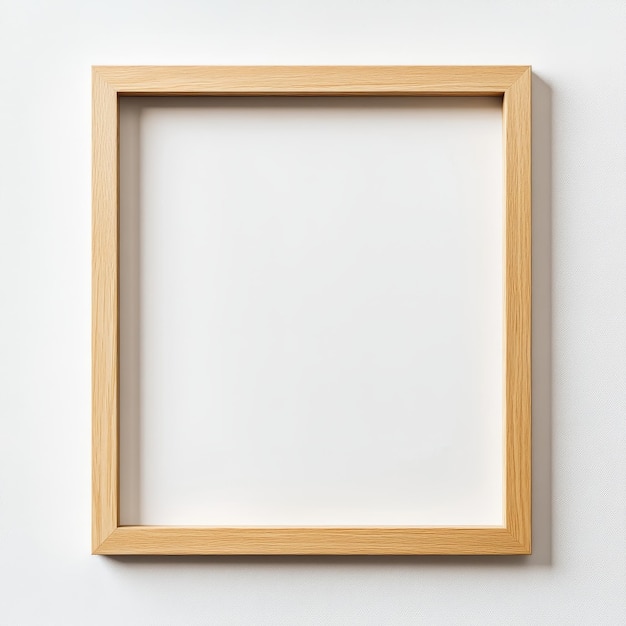 a wooden frame with a wooden frame on the wall