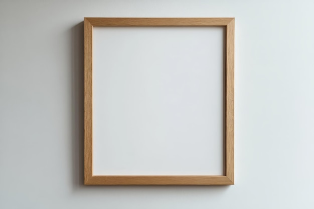 a wooden frame with a wooden frame on the wall