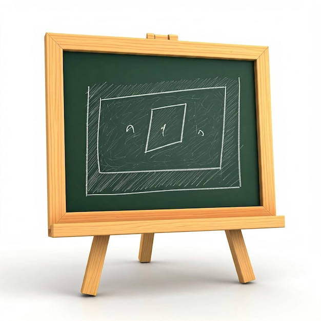 a wooden framed chalkboard with a wooden frame that says square on it