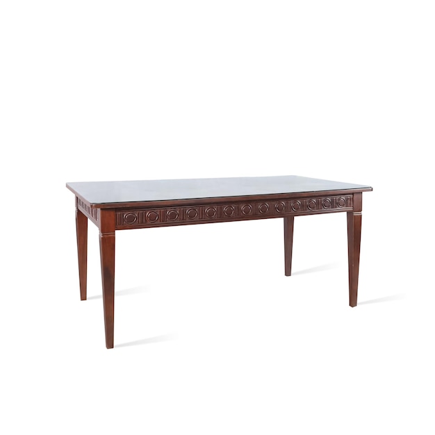 A wooden and glass table modern wooden classy brown color