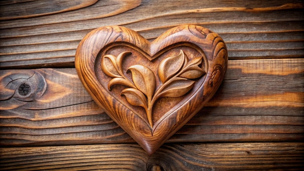 a wooden heart with the word love on it