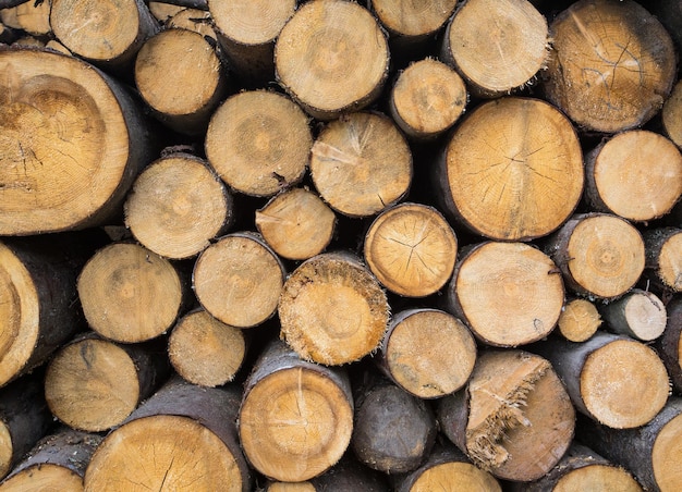 Wooden log background