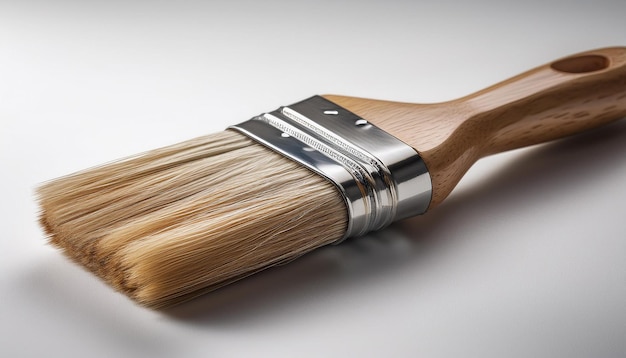 Photo wooden paint brush