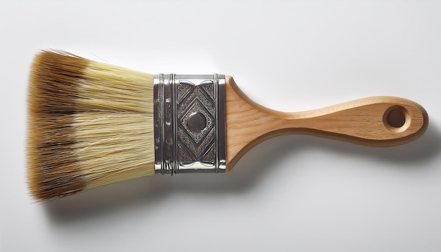 Photo wooden paint brush