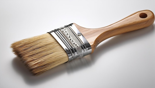 Photo wooden paint brush