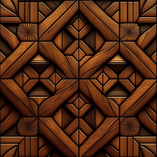 A wooden pattern that is made in the style of a wallpaper.